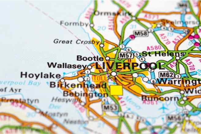 Liverpool on Map